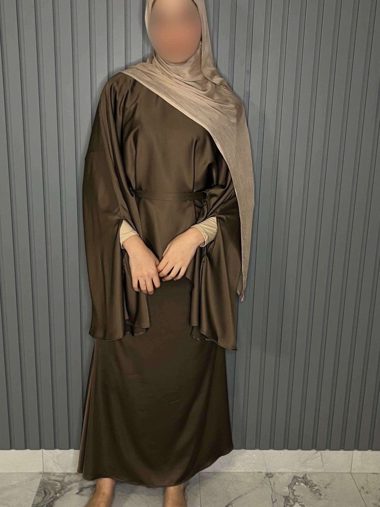 Satin Kaftan Set