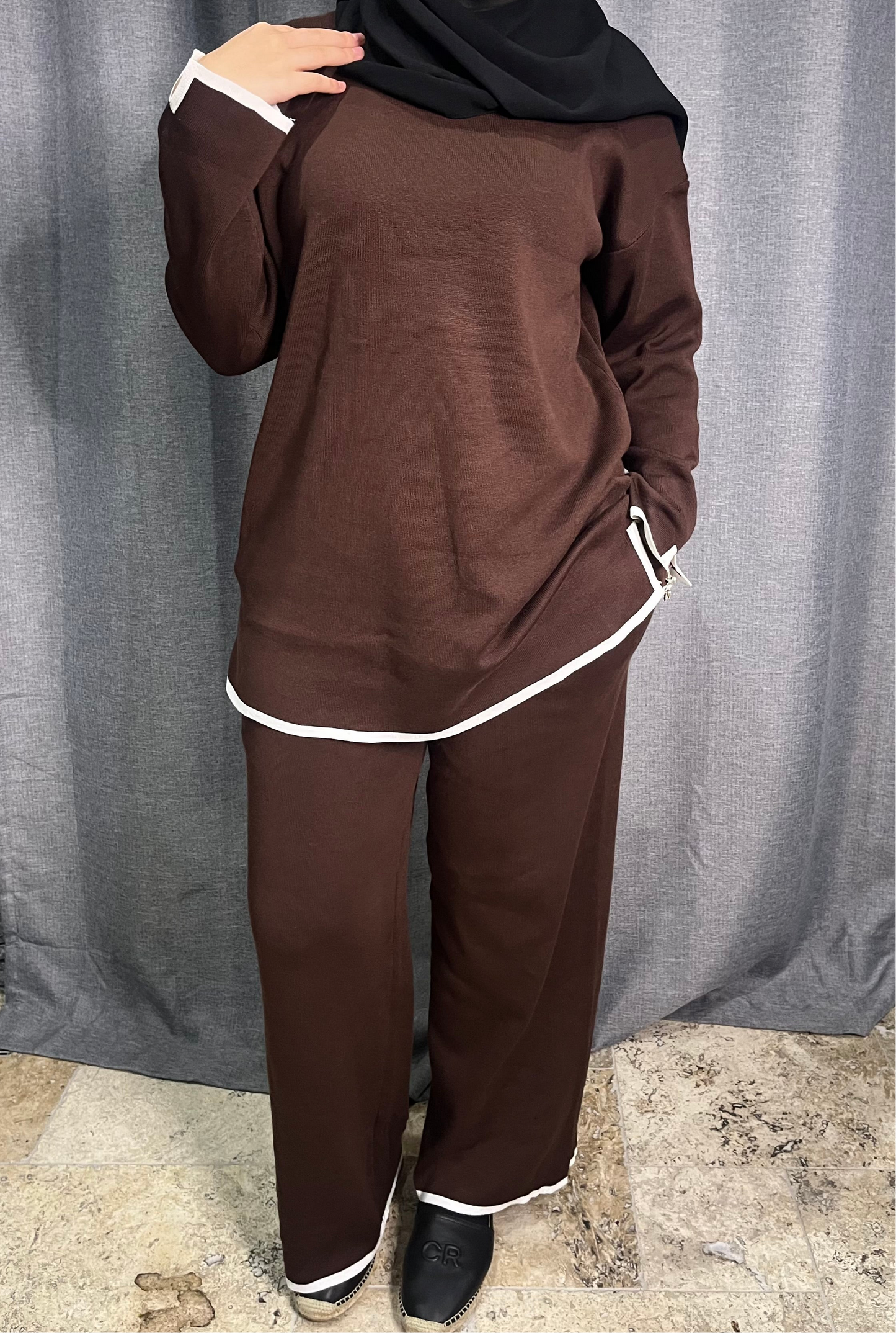 Brown Knit Set