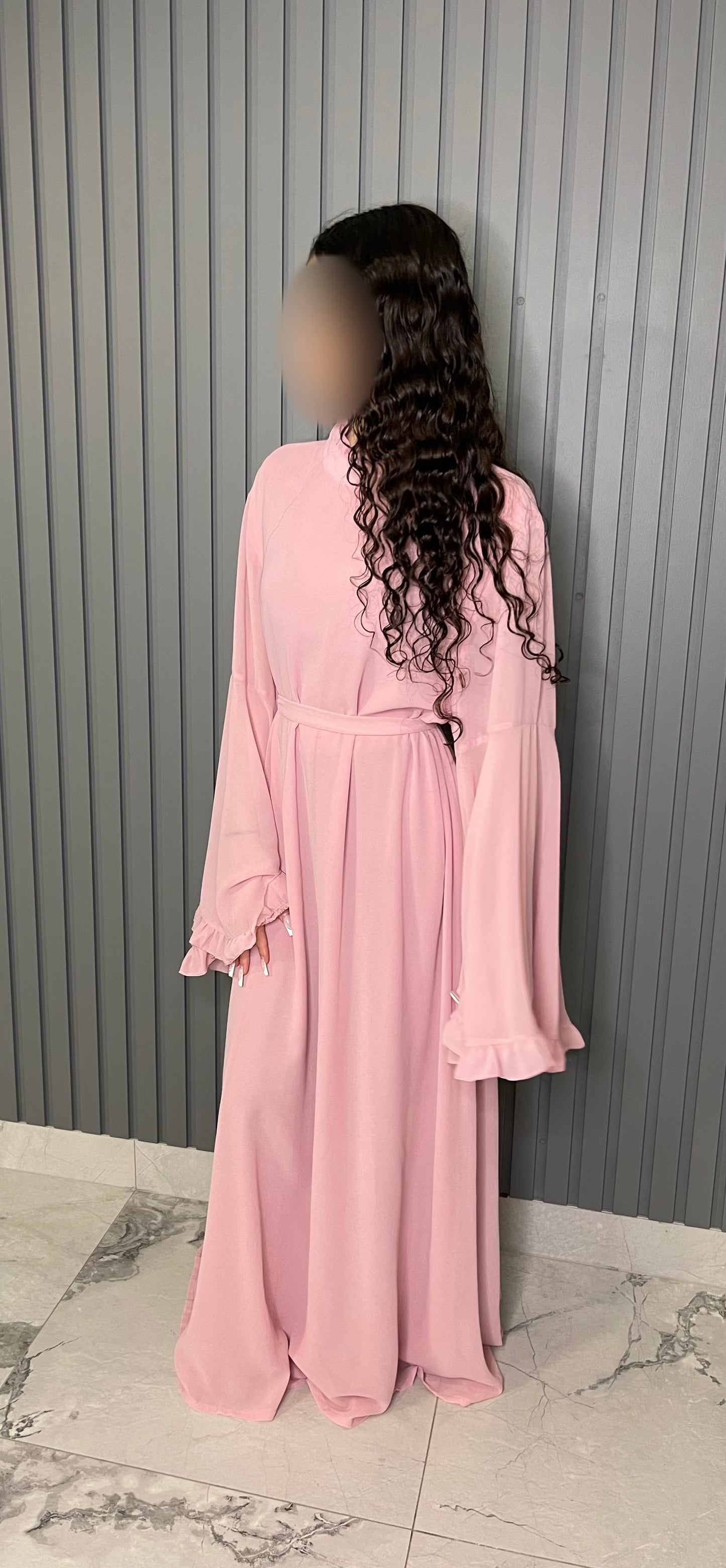 Ruffle Sleeve Dress - Free Size