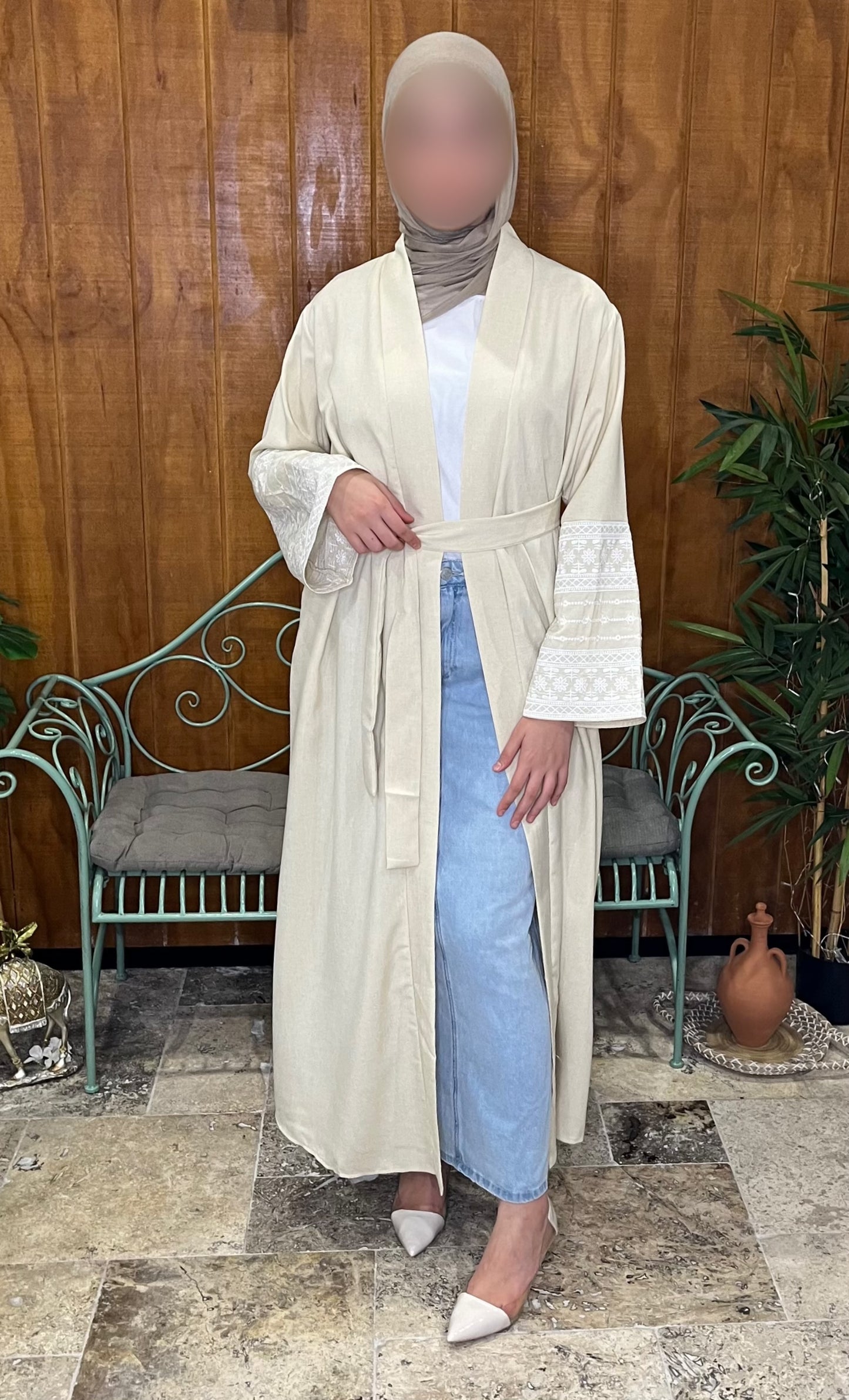 Linen Kimono Abaya