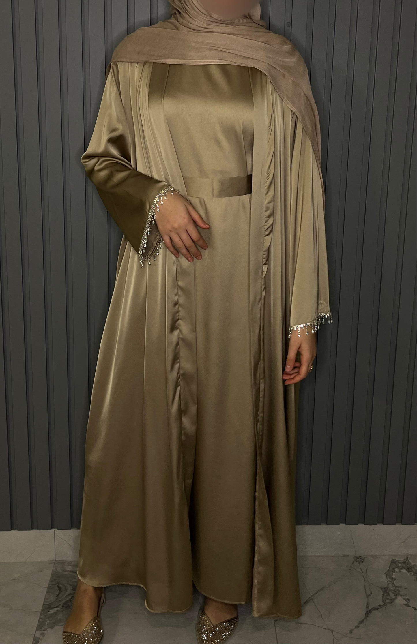 Elmas Abaya Set