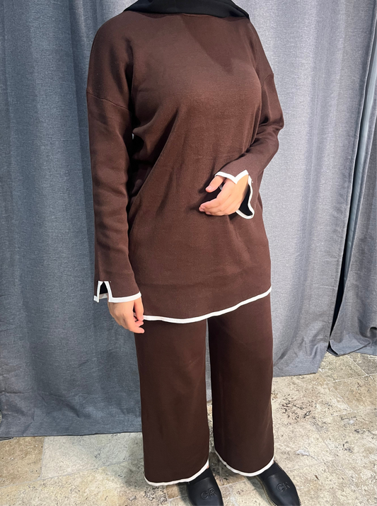 Brown Knit Set
