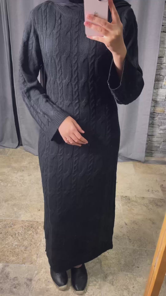 Black Knit Dress